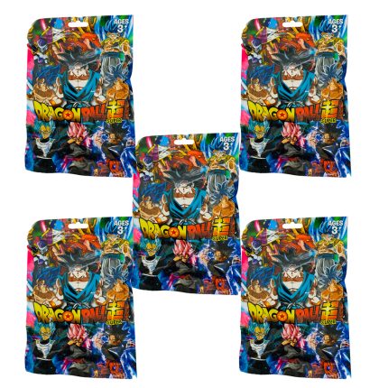 Kit 5 plicuri Dragon Ball, cu figurina si cartonase surpriza, 12 cm, Mistery Box