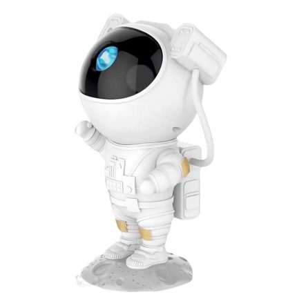 Proiector Cosmic Astronaut, rotire, control de la distanta, alb, 23x12x12cm