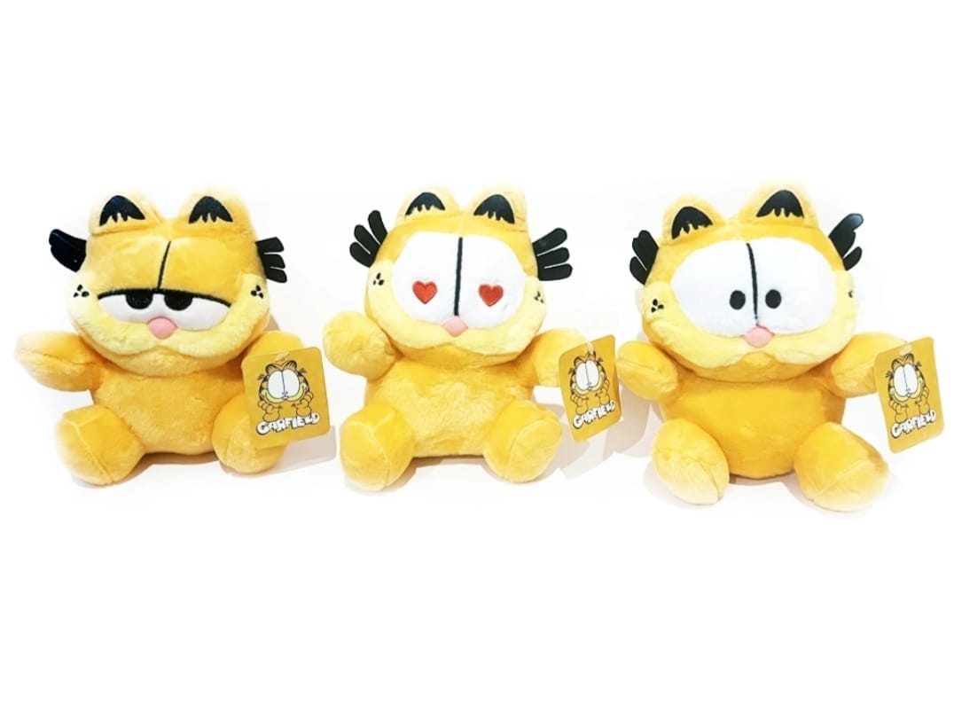 175f653db54983af327047dbf671514e.jpg Set 3 Jucarii de plus, Garfield, multicolor, 20 cm , AYDE - imagine 1