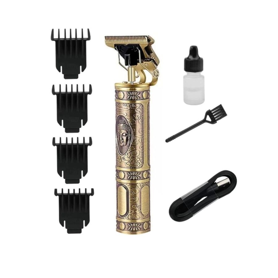 1a3f8f481989e45046f7d811c1aca486.jpg Masina de tuns Hair Trimmer Professional T-blade, lama tip T din otel carbon, acumulator detasabil autonomie 2H - imagine 1