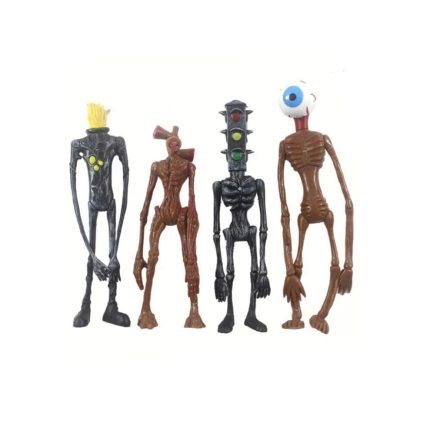 Set 4 Figurine Siren Toy Action Figure , multicolor , 20 cm