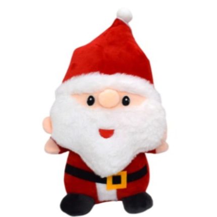 Jucarie din Plus, Mos Craciun, Moale si Pufos, Rosu, 25cm