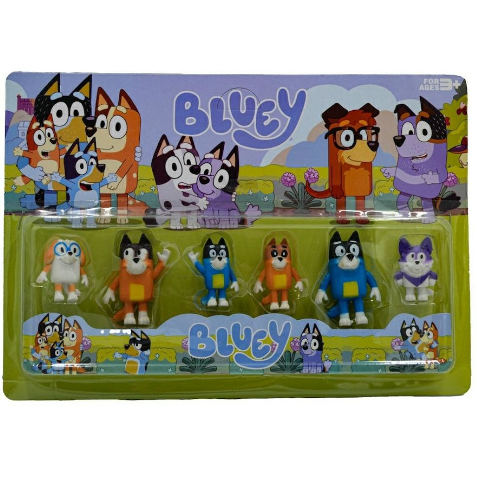 419a20539f726e252f928224e1356bf6.jpg Set 6 figurine Bingo si Bluey 7 cm, multicolor - imagine 1