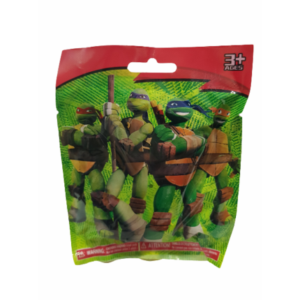 Figurina Ahelos, Ninja Turtles, Surpriza, Plastic