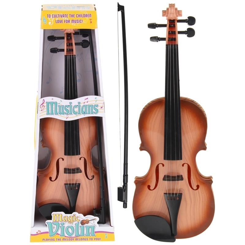 6fecd6051534769d60faac1db472d95a.jpg Vioara pentru copii, 4 corzi metalice, plastic, 13.5x6.5x39cm, +3 ani - imagine 1