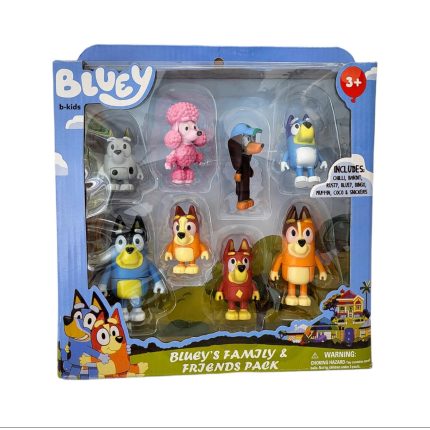 Set 8 figurine Bingo Bluey si prietenii