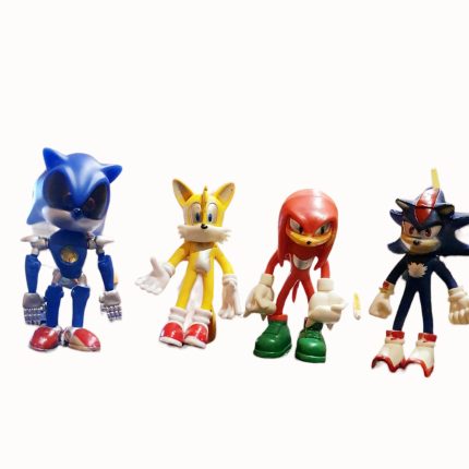 Set 4 Jucarii Sonic si prietenii lui, 11 cm