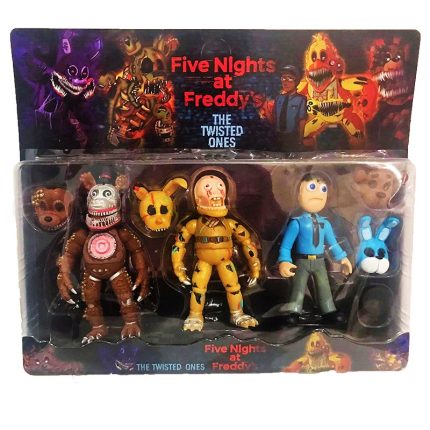 Set figurine Freddy, Five nights at Freddy's, 3 piese, Multicolor