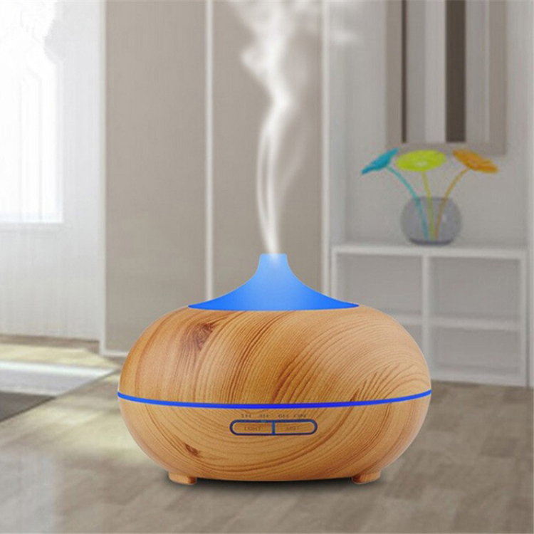 9fc385daa0b0962091d711afe49cdc3f.jpg Difuzor aromaterapie/umidificator, Infinity, 400 ml, 16 ore, ultrasonic, stejar deschis - imagine 1