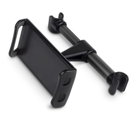 Suport auto de tableta si telefon pentru tetiera, universal, lungime reglabila, flexibil, ratativ 360, Negru