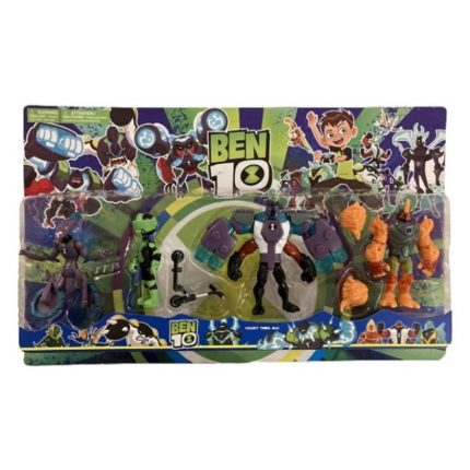 Set 4 Figurine, Ben 10, portocaliu/multicolor, 11 cm