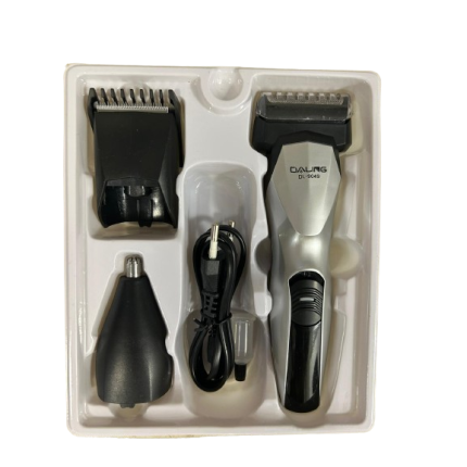 Set 3 in 1 aparat de ras/tuns, Daling, Electric, 3 capete, Silver