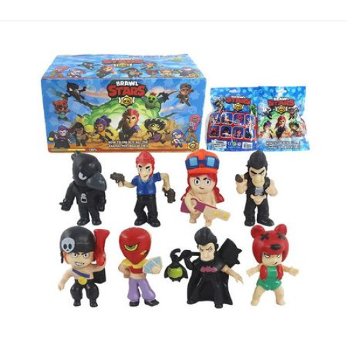 c17908c0f083e8ac573df3b7e44f7f49.jpg Kit 5 seturi x Figurina Brawl Stars cu cartonase surpriza, Mistery Box - imagine 1