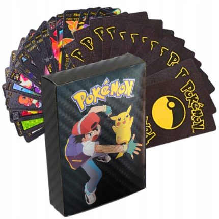 Set 55 Cartonase Pokemon, Black, Colectionari, Negru