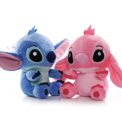 Set doua mascote din plus Stitch si Angel 25 cm