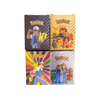 Set 4 Pachet carti de joc Pokemon de la AYDE, 55 carti per Set, Hologram, Multicolor