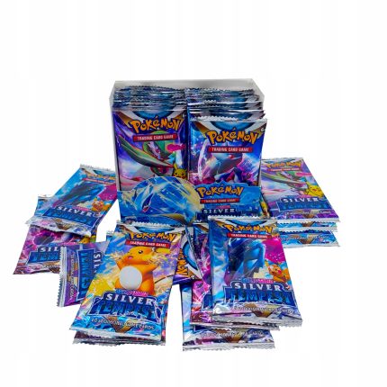 Carti de joc Pokemon, 100 carti, 6 ani+, Multicolor