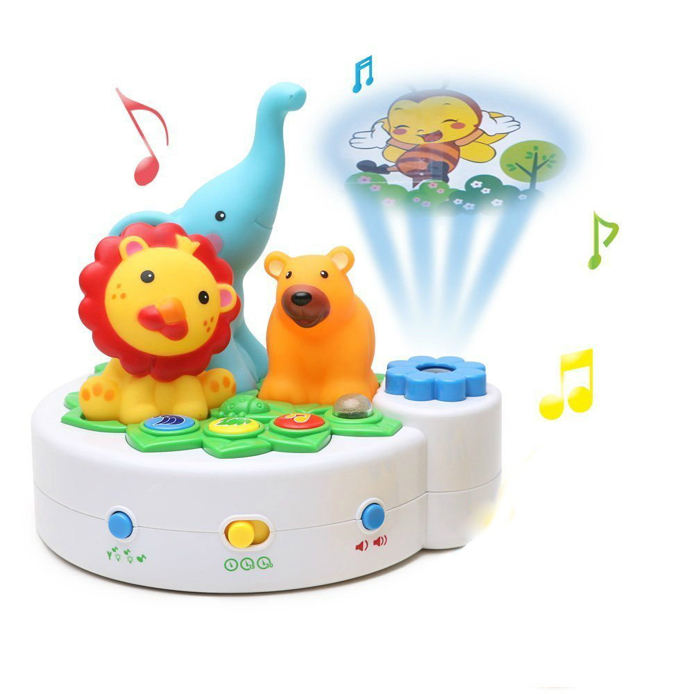 f5ae81af97e5a748a365401b8d670da7.jpg Proiector Muzical pentru Copii Musical Projection, Lampa de Veghe, Cu Muzica Clasica si Animalute, Bach, Chopin si Schubert - imagine 1